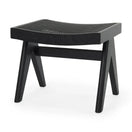 Switch Arvin 21.7L x 17.7W x 18.1H Black Wooden Stool - 1Stylish Nest 2 image