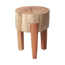 Switch Asco 18&quot;H Rustic Solid Reclaimed Wood Stool - 1Stylish Nest 2 image