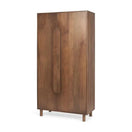 Switch Astrid 36.0L x 17.0W x 70.0H Medium Brown Solid Wood Armoire - 1Stylish Nest 2 image