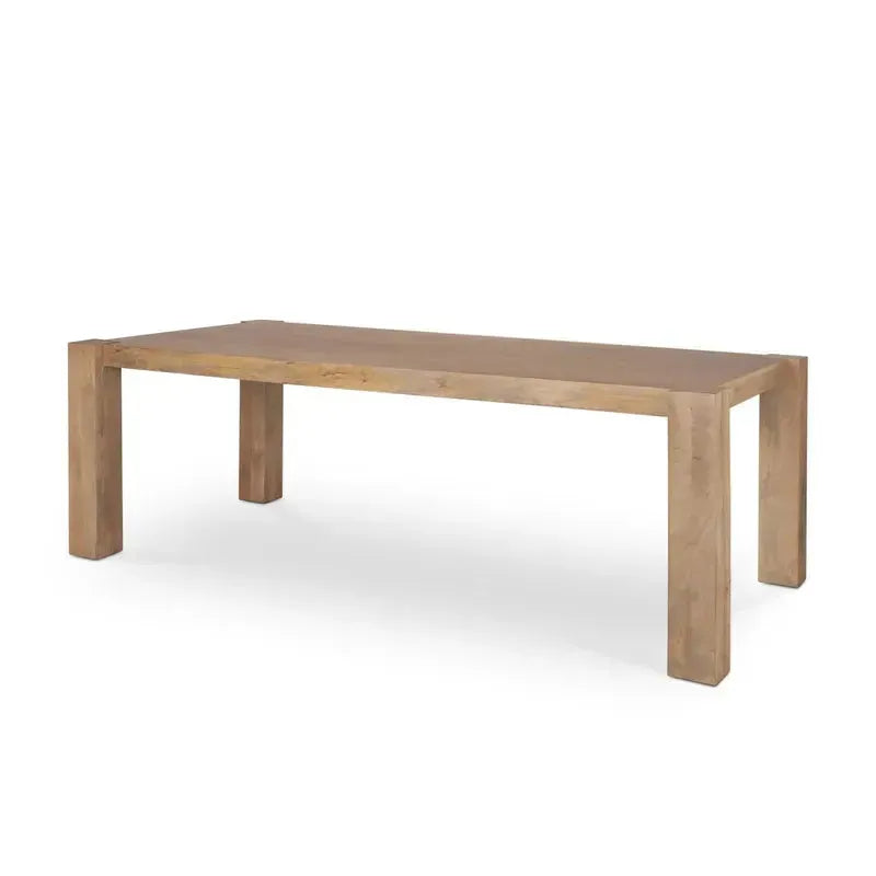 Beth Light Brown Wood Rectangular Dining Table - 1Stylish Nest