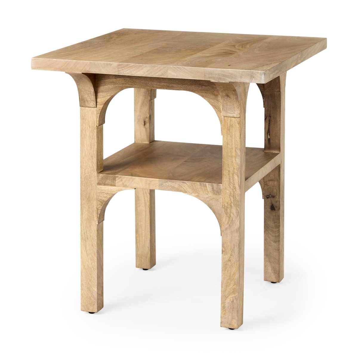 Candace Light Wood Bridge Accent Table - 1Stylish Nest