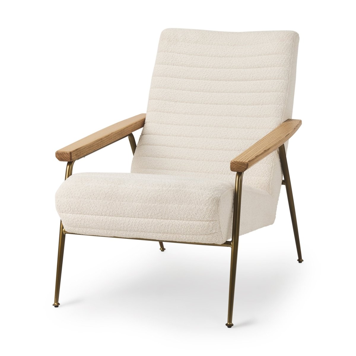 Grosjean Cream Boucle Accent Chair - 1Stylish Nest