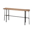 Switch Helios II 60L x 14W x 29H Rectangular Brown Raised Edge Top Console Table - 1Stylish Nest 2 image