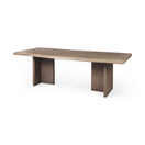 Switch Konstantin 94.0 x 40.0 x 30.0 Medium Brown Wood W/ Live Edge Rectangular Dining Table - 1Stylish Nest 2 image