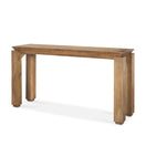 Switch Sapphira Brown Wood Tapered Top Console Table - 1Stylish Nest 2 image