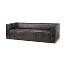 Switch Stinson II 91&quot; Black Leather Three Seater Sofa - 1Stylish Nest 2 image