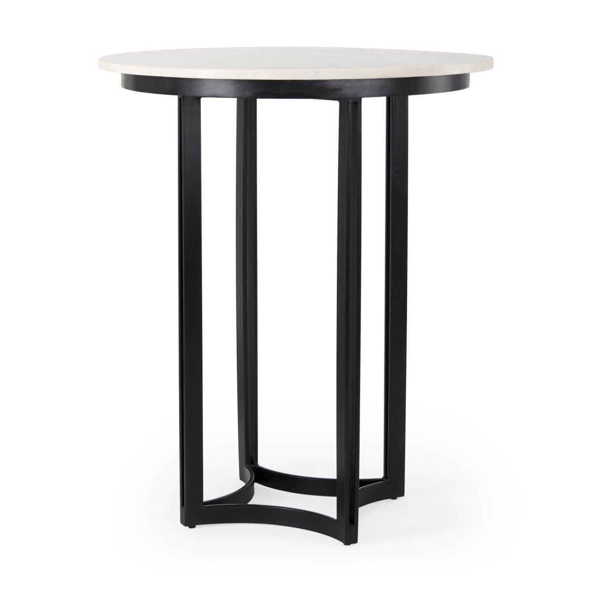 Tanner Marble & Matte Black Bistro Table - 1Stylish Nest