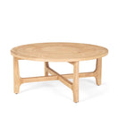 Switch Taylin Light Brown Wood Round Coffee Table - 1Stylish Nest 2 image