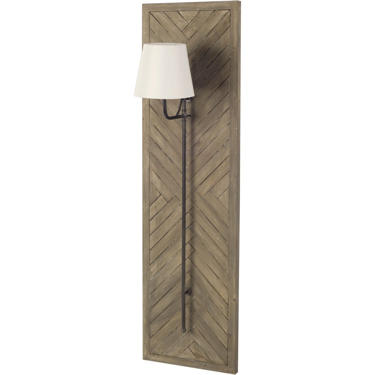 Vector 12.5x53 Brown Wooden Body Copper Metal Rectangular Wall Sconce - 1Stylish Nest