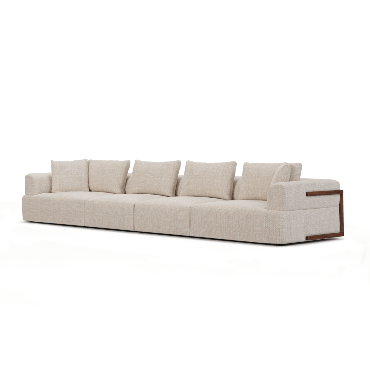 Warner Oatmeal 2 Piece Long Sofa Set - 1Stylish Nest