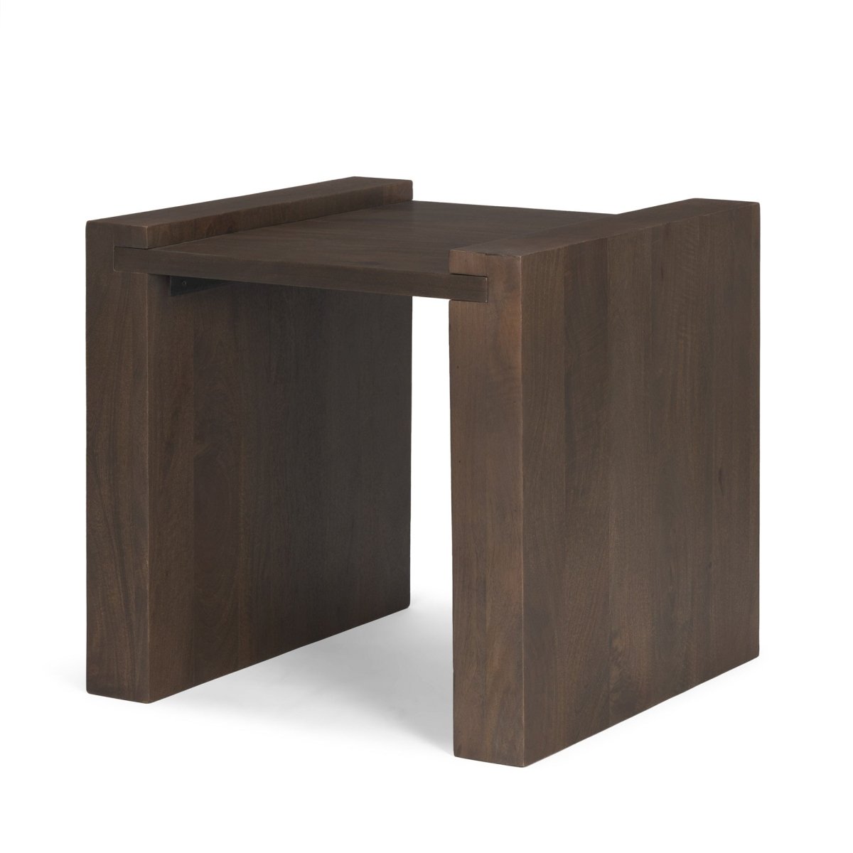 Wesson Dark Brown Wood Accent Table - 1Stylish Nest